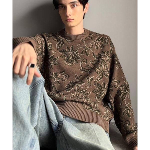 classical origin】視線を奪う、ジャガード花柄ニット : マルイ(丸井