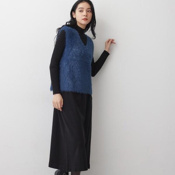 Dessin（デッサン） 【2点セット・洗える】シャギーベストニット