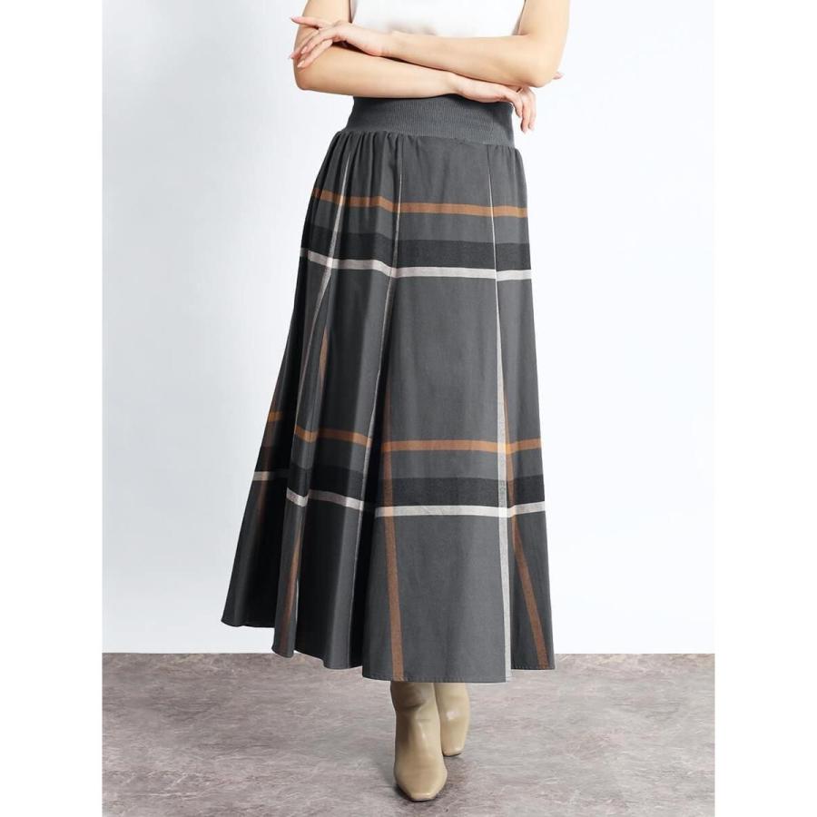 新品　fennel 定価¥1万8900円　タックワークストレッチフレアスカート フェンネル FENNEL タックワークストレッチフレアスカート （ブラック