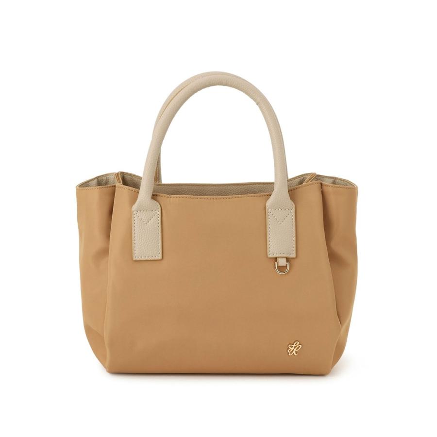 y2k MIMCO トートバッグ レザー ターンロック がま口 ベージュ 保存袋 ROPE' PICNIC PASSAGE（ロペピクニックパサージュ） 異素材コンビ