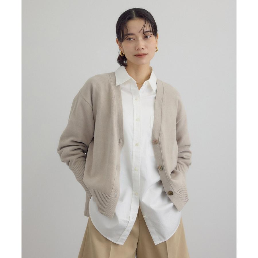 【新品】Vネックカーディガン-CreamyCotton /クリーミーコットン- Vネックカーディガン-CreamyCotton /クリーミーコットン- : マルイ
