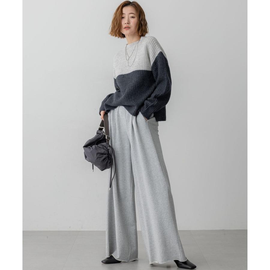 23区（ニジュウサンク） 【洗える】ウールカシミヤ カラーブロック