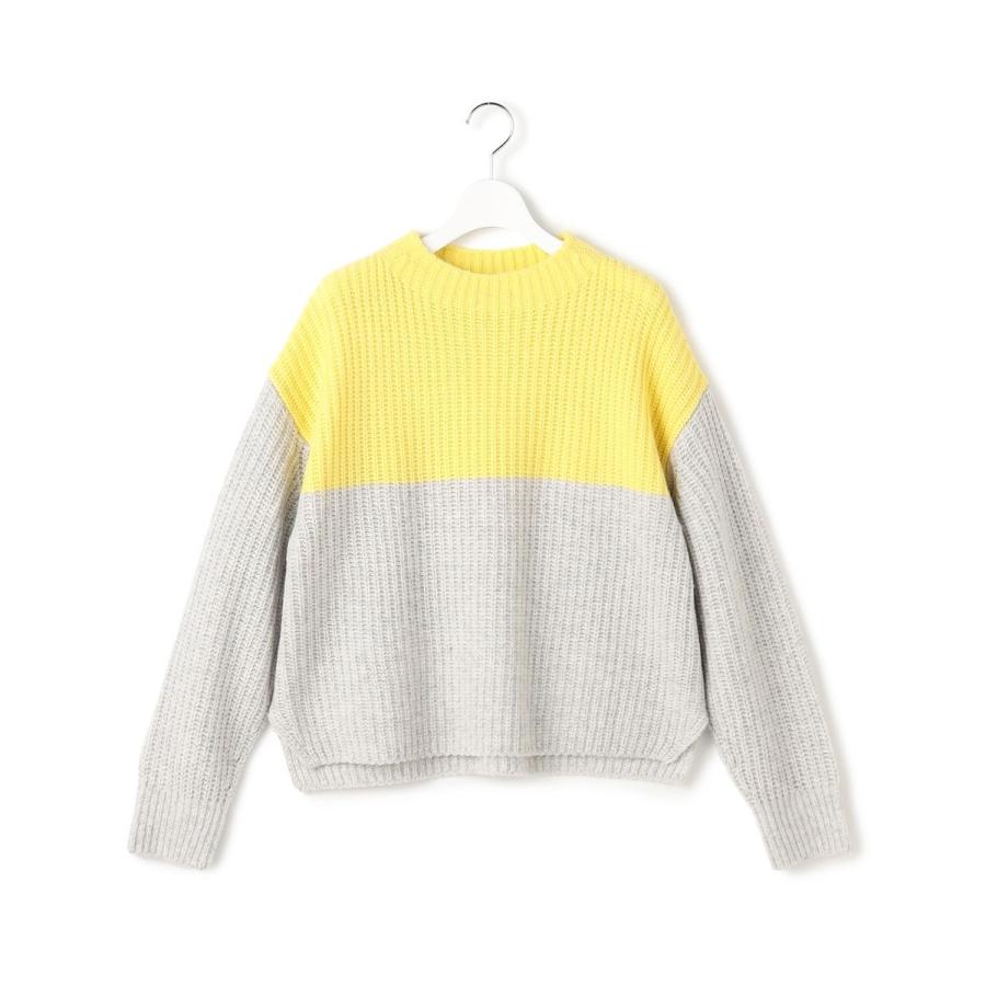 23区（ニジュウサンク） 【洗える】ウールカシミヤ カラーブロック