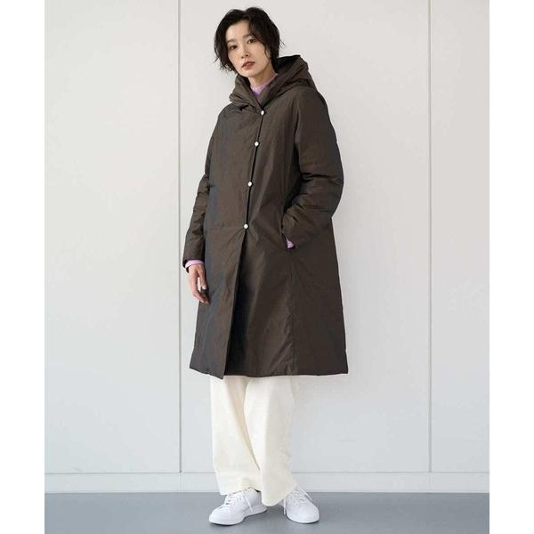 ステッチレスシャンブレーロングダウンコートの画像