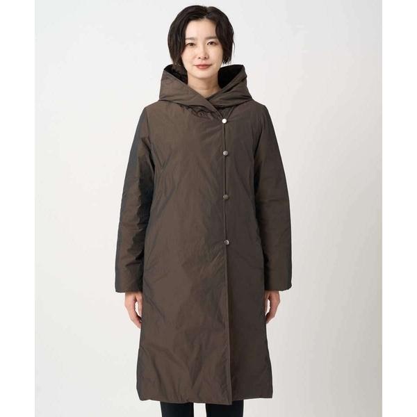 ステッチレスシャンブレーロングダウンコートの画像