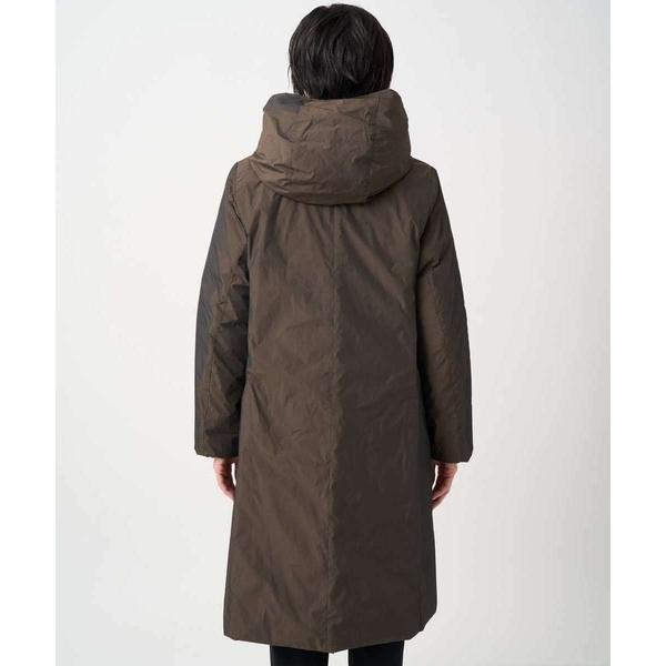 ステッチレスシャンブレーロングダウンコートの画像
