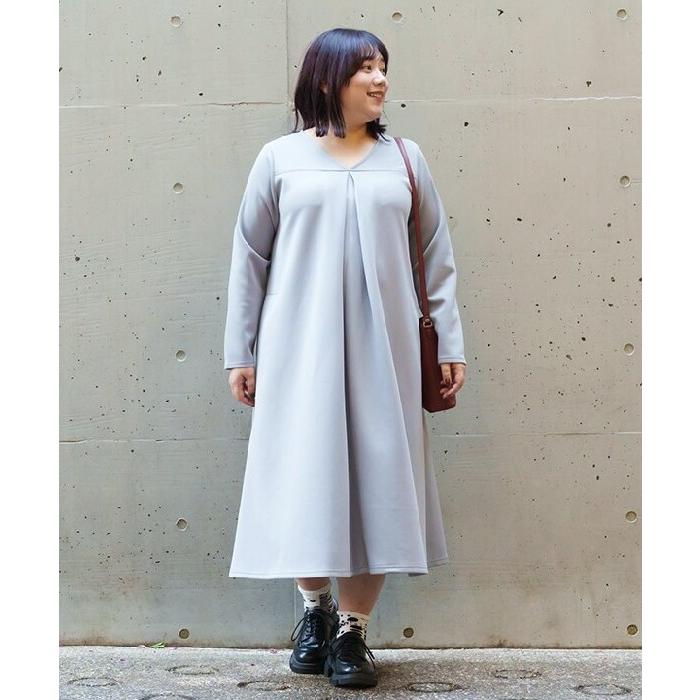 AS KNOW AS olaca（アズノゥアズオオラカ） 【大きいサイズ】タックで