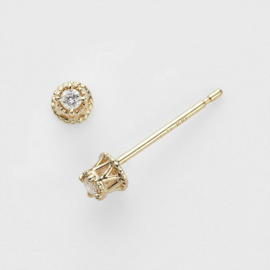 《WEB限定》K10ダイヤモンドピアス（0.02ct）の画像