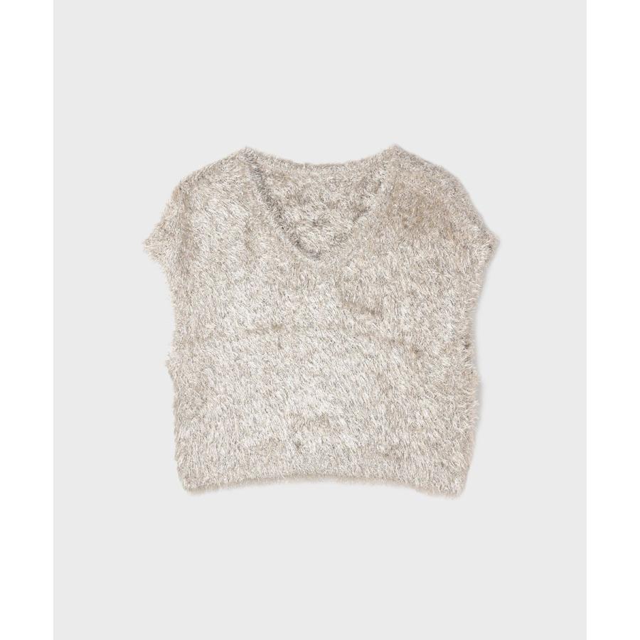 GRACE CONTINENTAL（グレースコンチネンタル） ラメフェザーベスト