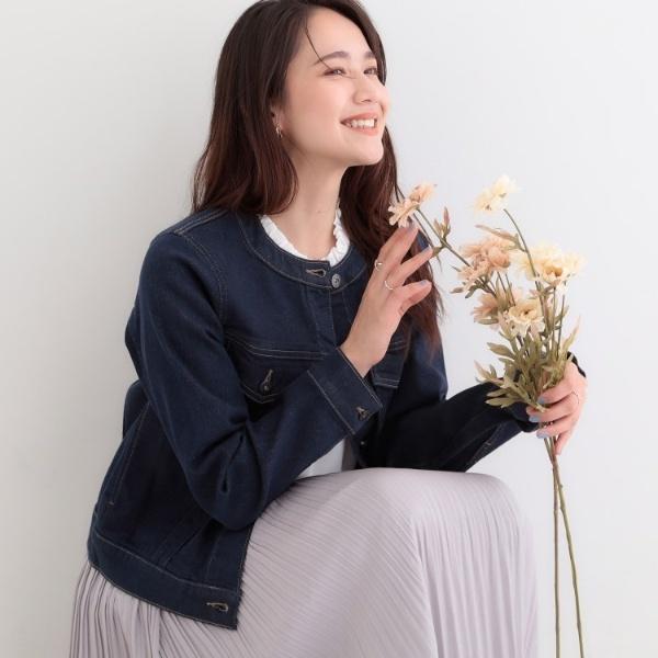 SHOO・LA・RUE DENIMS-LL高レビュー】大人のための ノーカラーデニム