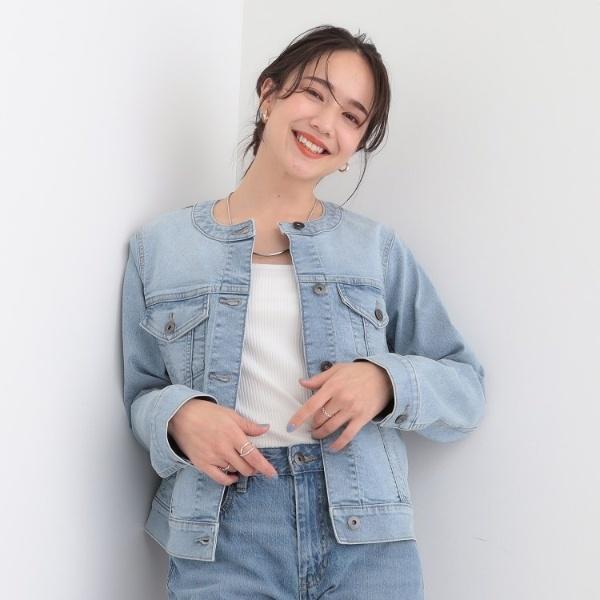 SHOO・LA・RUE DENIMS-LL高レビュー】大人のための ノーカラーデニム