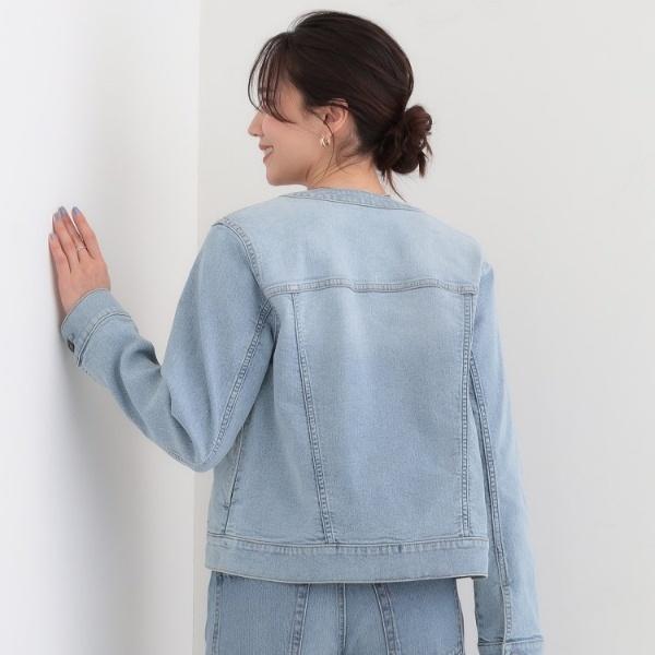 SHOO・LA・RUE DENIMS-LL高レビュー】大人のための ノーカラーデニム