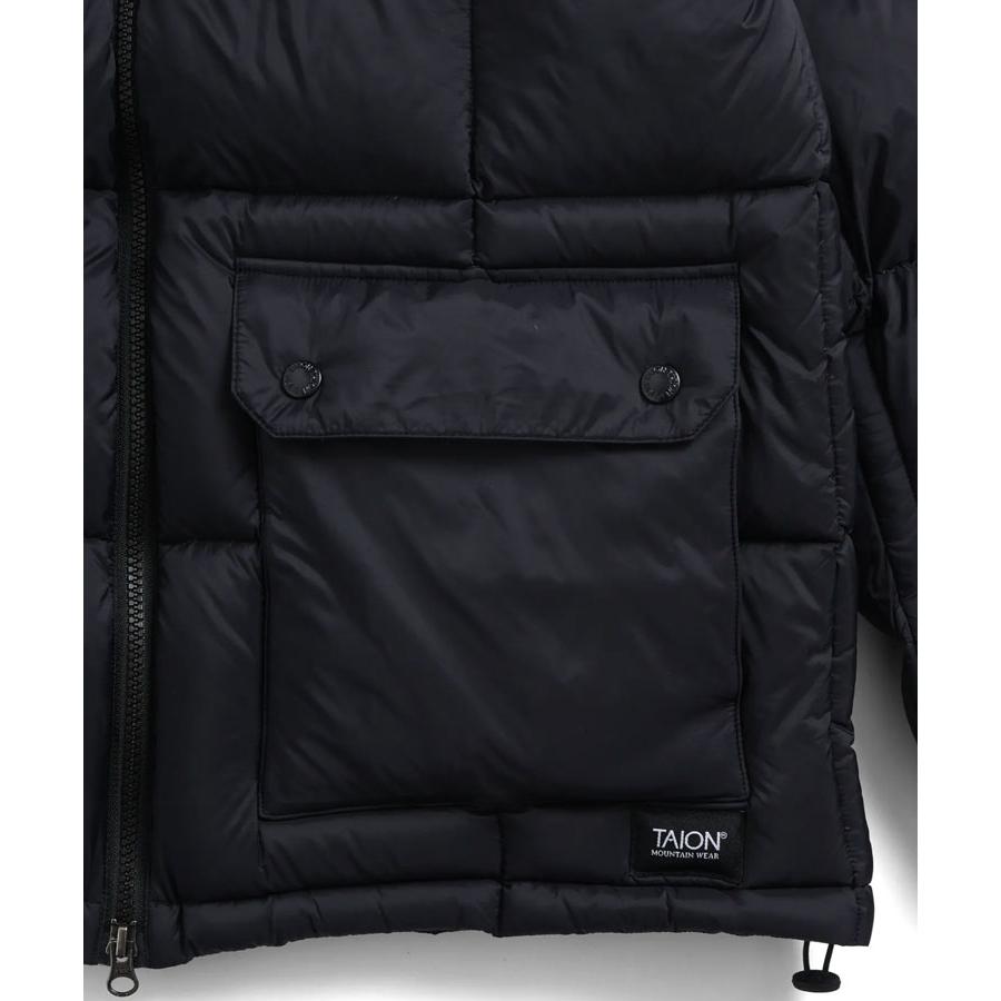 TAION（タイオン） マウンテン パッカブル ボリューム ダウンパーカー