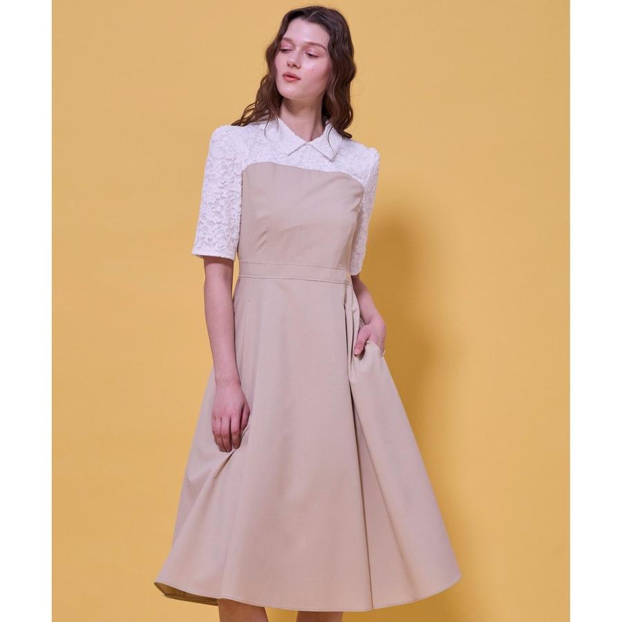 【宮本茉由さん着用】LACE A LA CARTE HALF SLEEVE ドレスの画像