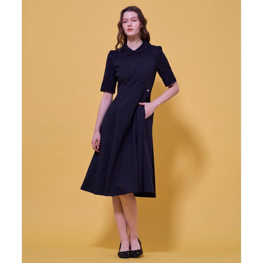 【宮本茉由さん着用】LACE A LA CARTE HALF SLEEVE ドレスの画像