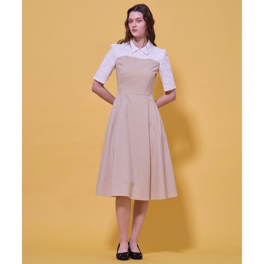 【宮本茉由さん着用】LACE A LA CARTE HALF SLEEVE ドレスの画像