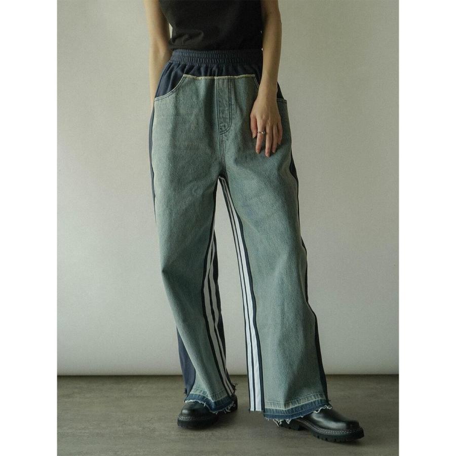 【美品】スコットクラブ RADIATE デニムドッキングスウェットパンツ RADIATE（ラディエイト） デニムドッキングスウェットパンツ(light