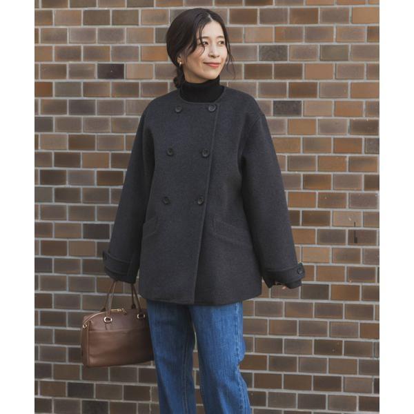 新品タグ付き　ウールノーカラーコート　アーバンリサーチドアーズ URBAN RESEARCH DOORS（アーバンリサーチドアーズ） ウールノーカラー