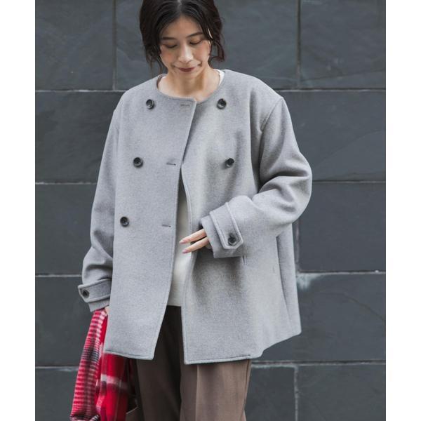 新品タグ付き　ウールノーカラーコート　アーバンリサーチドアーズ URBAN RESEARCH DOORS（アーバンリサーチドアーズ） ウールノーカラー
