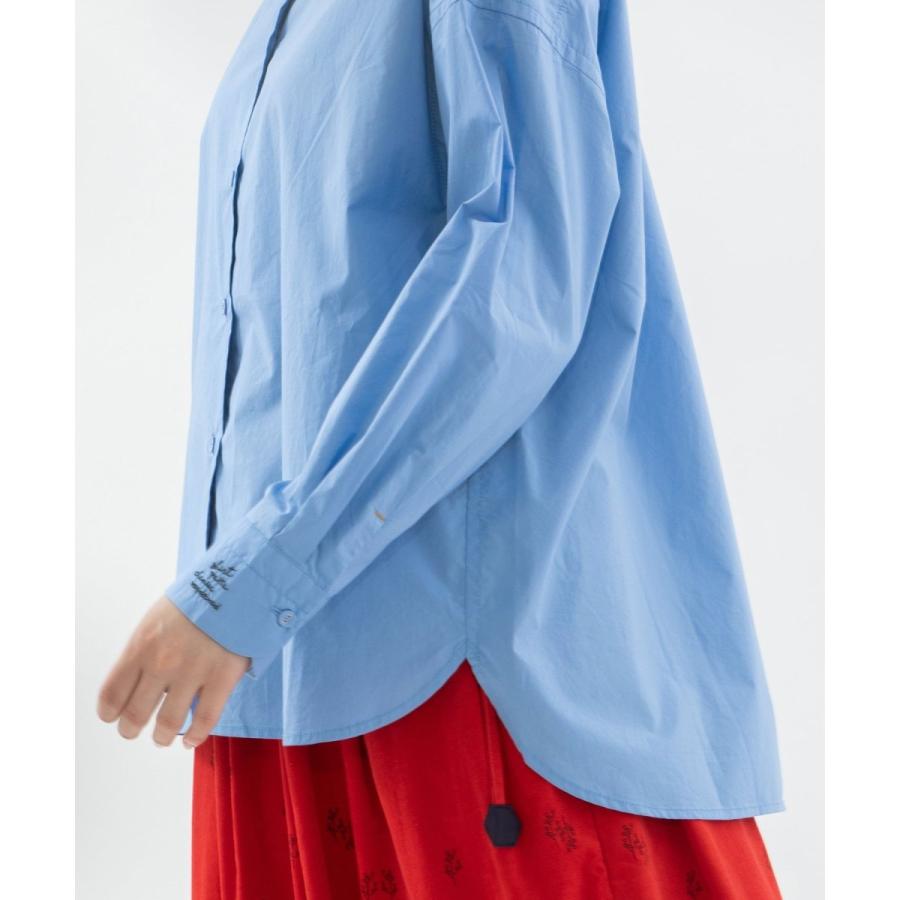 nop de nod（ノップドゥノッド） タイプライターペタルカラーシャツ