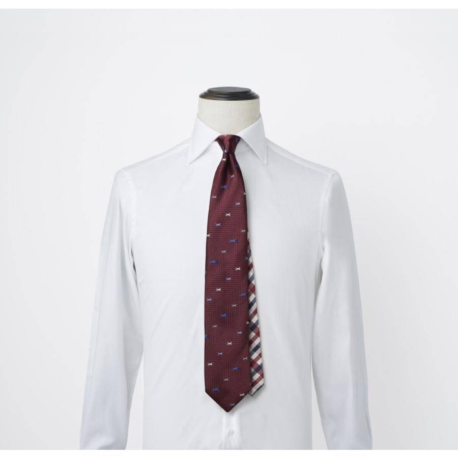 ネクタイ】アクアスキュータム｜ クレリックタイ 馬/クラブチェック
