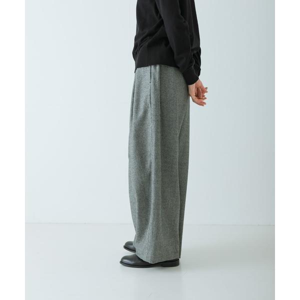 かぐれ ウールフラノタックワイドパンツ : マルイ(丸井)Yahoo!店