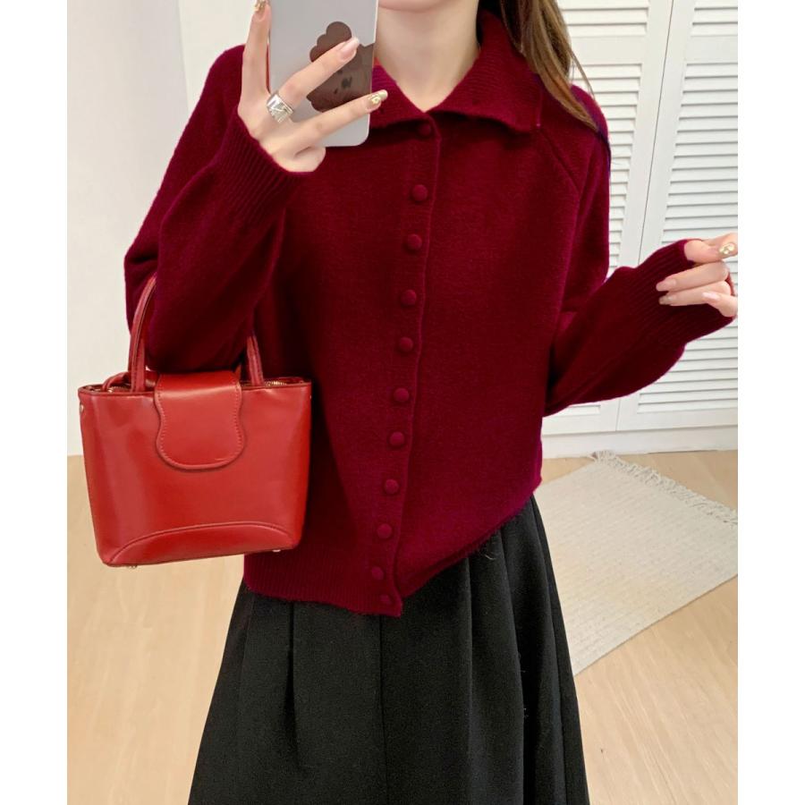 くるみボタンハイネックニットカーディガン : マルイ(丸井)Yahoo!店
