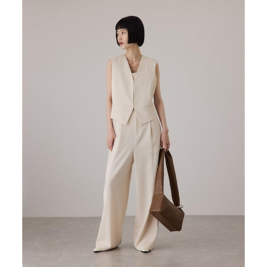 【美品】ADAM ET ROPE' ジレコンビロンパース ADAM ET ROPE'（アダムエロペ） 【サステナブル】ジレコンビロンパース