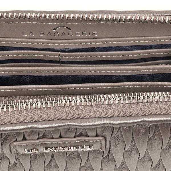 LA BAGAGERIE（ラバガジェリー） シープレザープリーツ加工ラウンド 