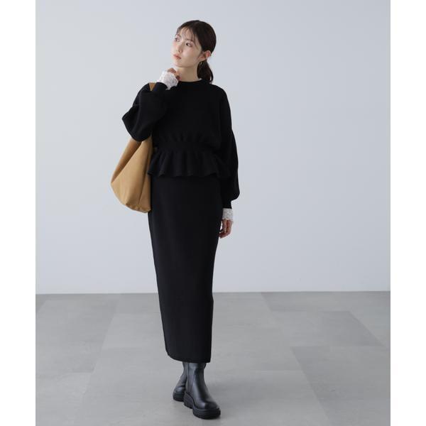 ペプラムニットセットアップ : マルイ(丸井)Yahoo!店 - 通販 - Yahoo