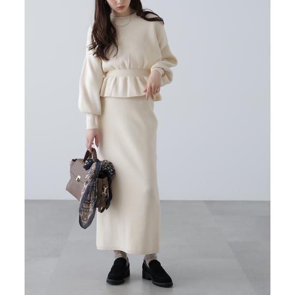 ペプラムニットセットアップ : マルイ(丸井)Yahoo!店 - 通販 - Yahoo
