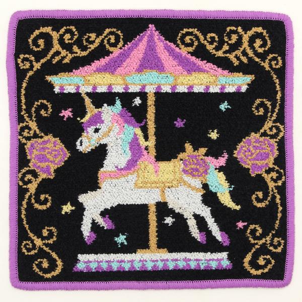 ANNA SUI（アナスイ） シェニール織 タオルハンカチ メリーゴーランド