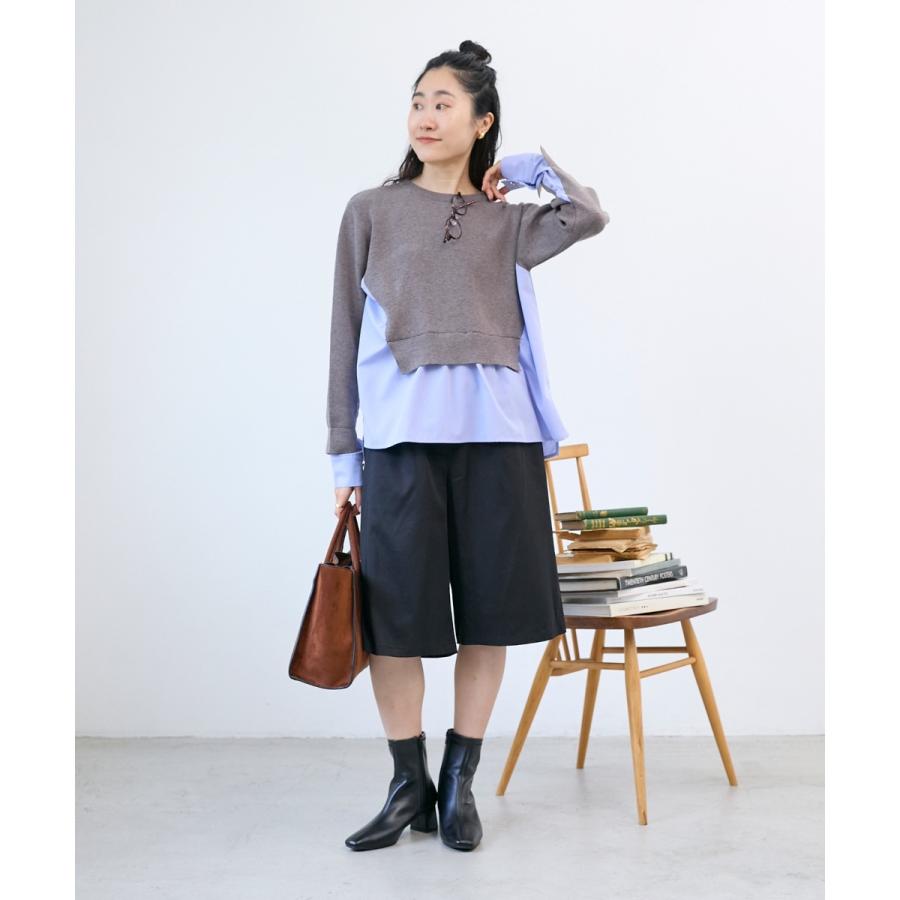 le.coeur blanc（ルクールブラン） ブロードドッキングニットプル