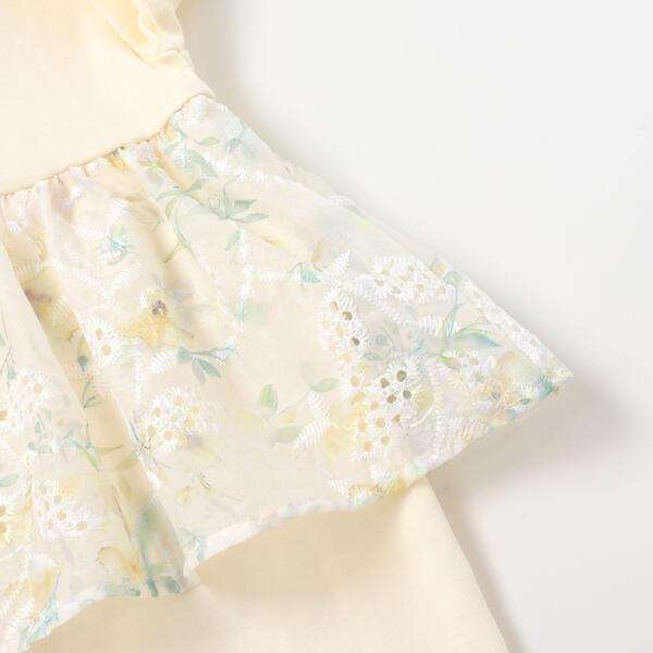 【お揃い】オーガンジー花柄プリントスカート付き長袖カバーオール(70~80cm)_14