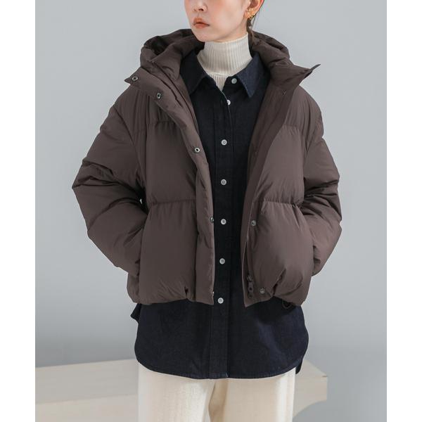 【超美品】アーバンリサーチ ショートダウン フード付き ブラウン URBAN RESEARCH ROSSO（アーバンリサーチ ロッソ） FRENCH DOWN