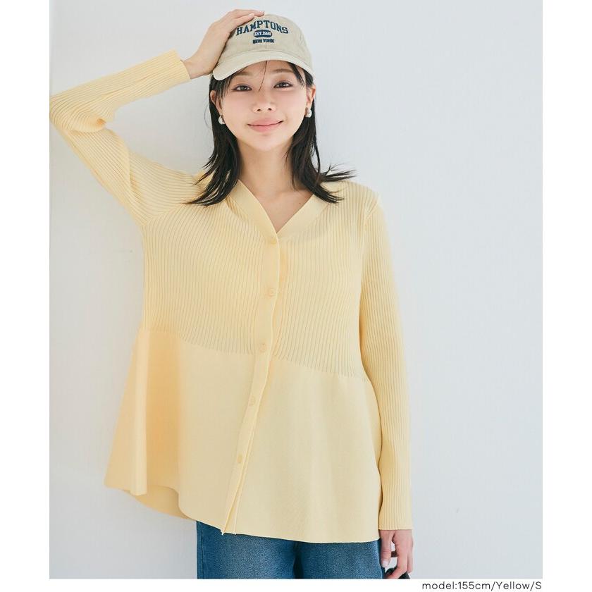 お値下げしました。M.&KYOKO チュニックカーディガン coca（コカ） ペプラムニットチュニックカーディガン 全3色 : マルイ