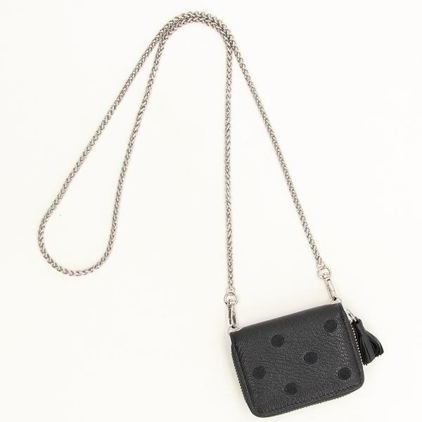 percheドット刺繍ジャバラチャームウォレットショルダー ペルケ perche / ドット刺繍ジャバラチャームウォレットショルダー