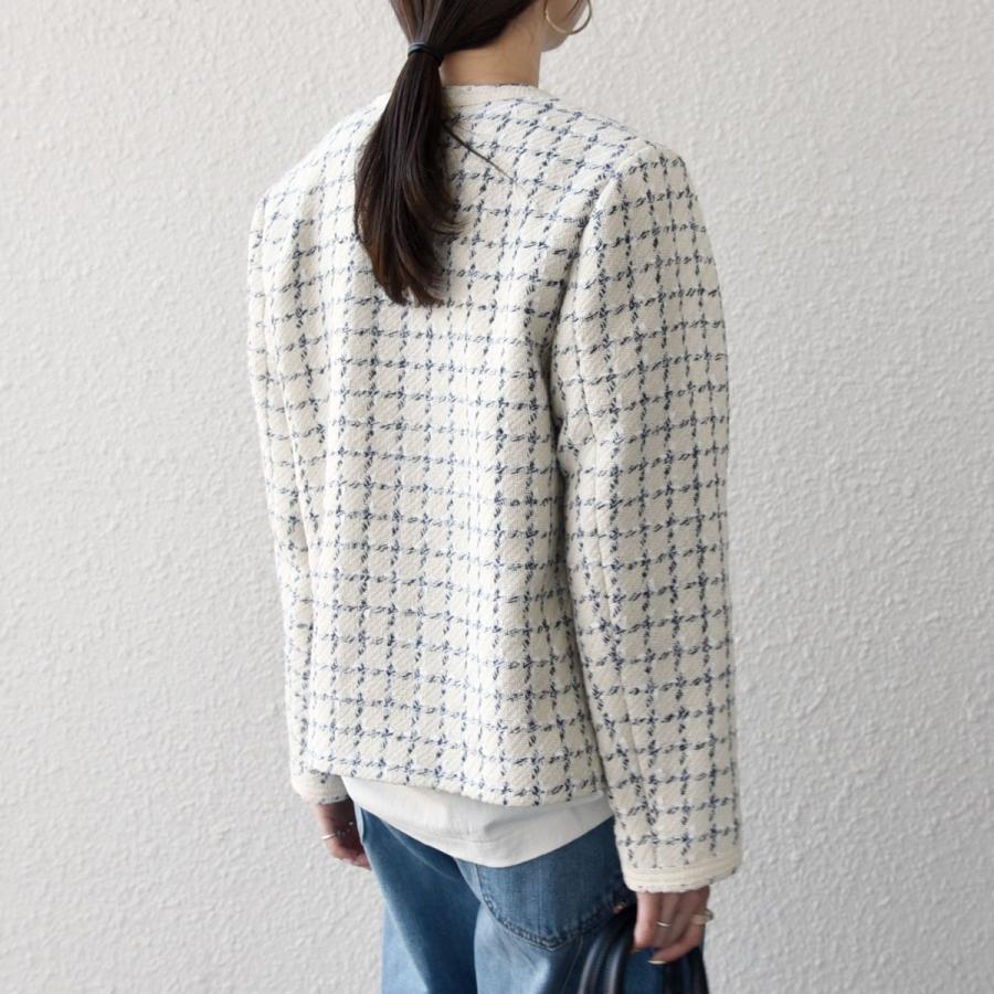 SHIPS any any: ツイード パイピング ノーカラー ジャケット : マルイ