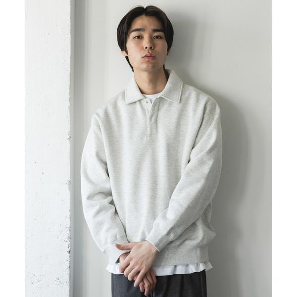 今季新作　裏起毛スウェットポロシャツ　L URBAN RESEARCH DOORS（アーバンリサーチドアーズ） 裏起毛スウェット