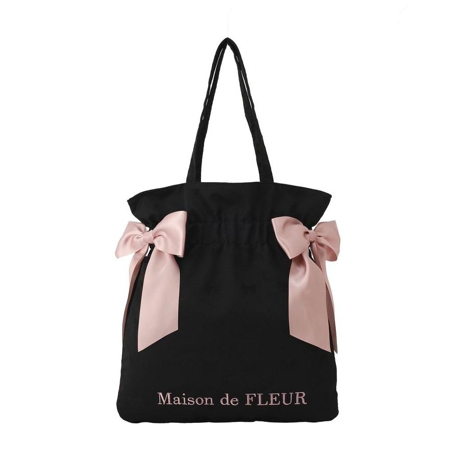 Maison de FLEUR（メゾンドフルール） リボンジャカードダブルリボン