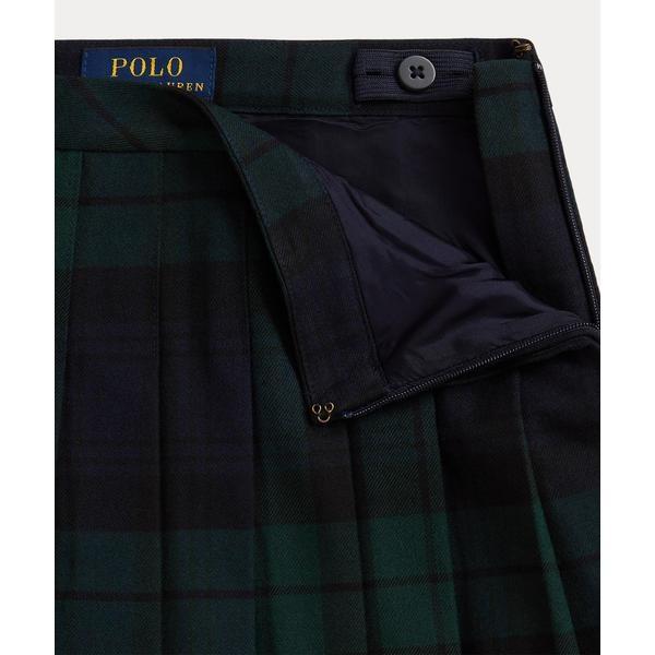 ラルフローレン♡プリーツスカート　タータンチェック ラルフローレンRalph Lauren タータンチェックプリーツスカート 紺緑9