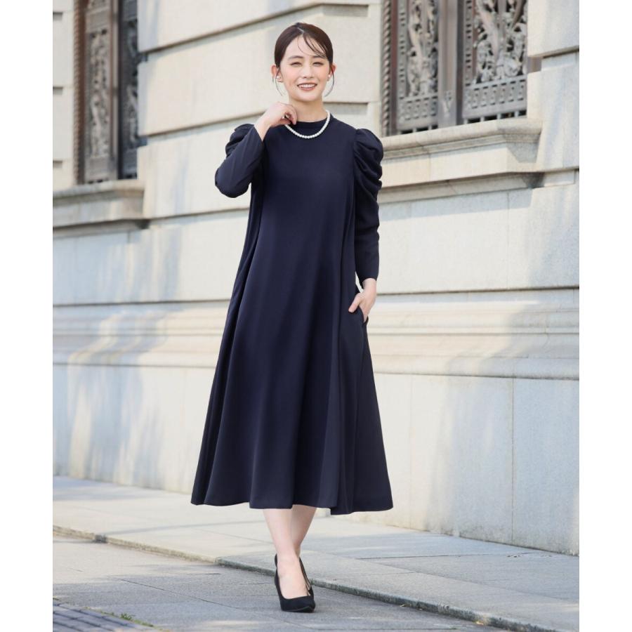 喪服・礼服】[洗える]フォーマルワンピース ブラックフォーマル 