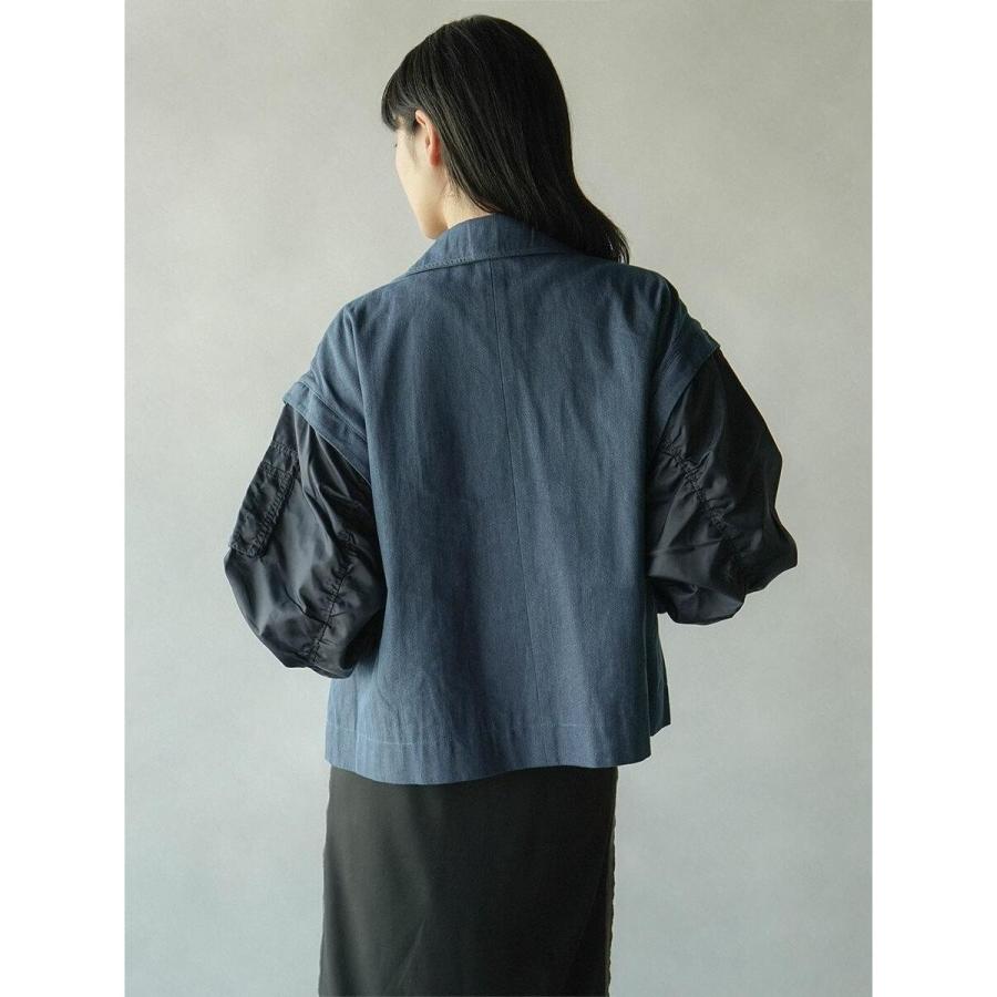 RADIATE（ラディエイト） MA-1スリーブビッグカラーデニムジャケット