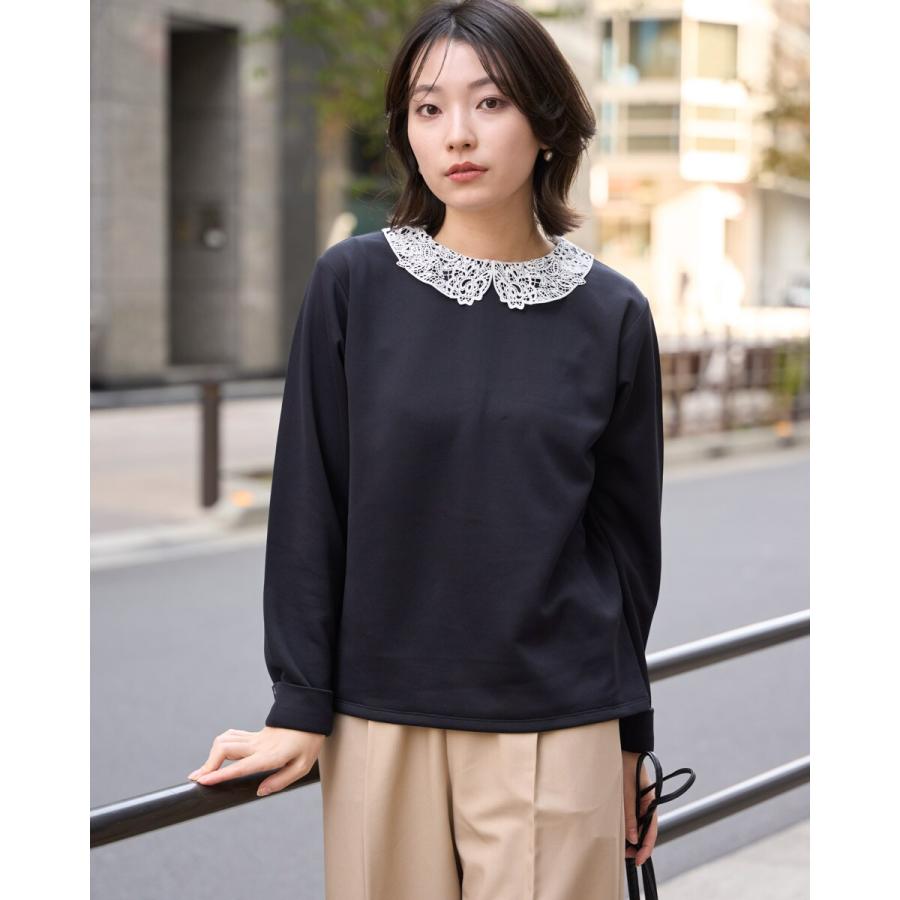 1230 美品 トゥビーシック カットソー 半袖 襟付き レース Ⅱ ② 2WAY襟レース付カットソー : マルイ(丸井)Yahoo!店 - 通販 - Yahoo