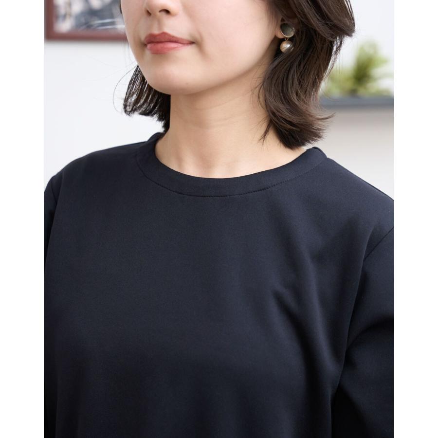 yori 丸襟カットソー Yori フロッキードット丸襟tee ネイビー - メルカリ