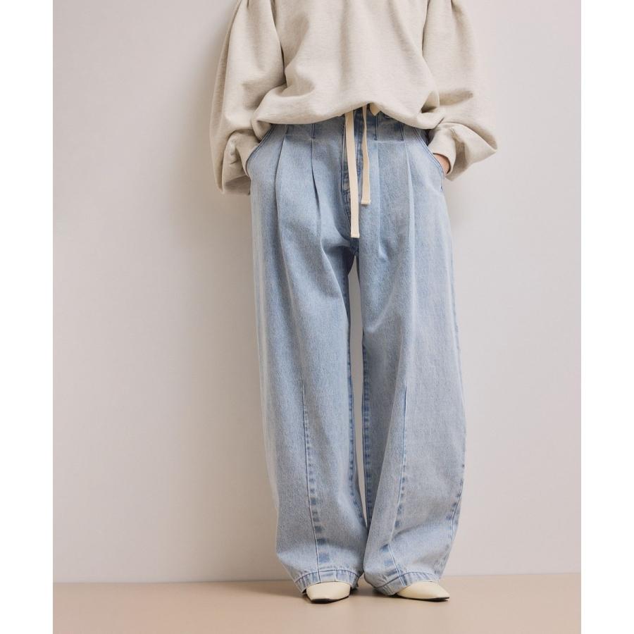 ADAM ET ROPE ドレスデニムパンツ ライトブルー ADAM ET ROPE ドレス