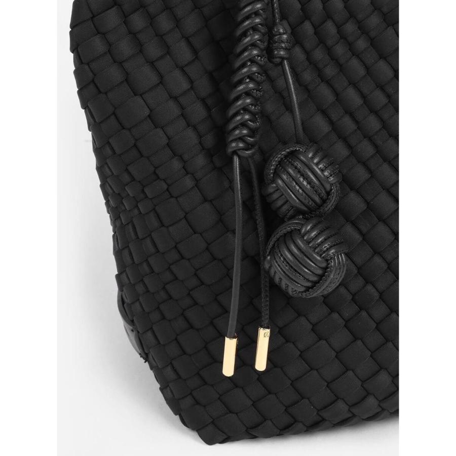 FENNEL（フェンネル） ミニポーチ付き編み込みスクエアミニトート(gray