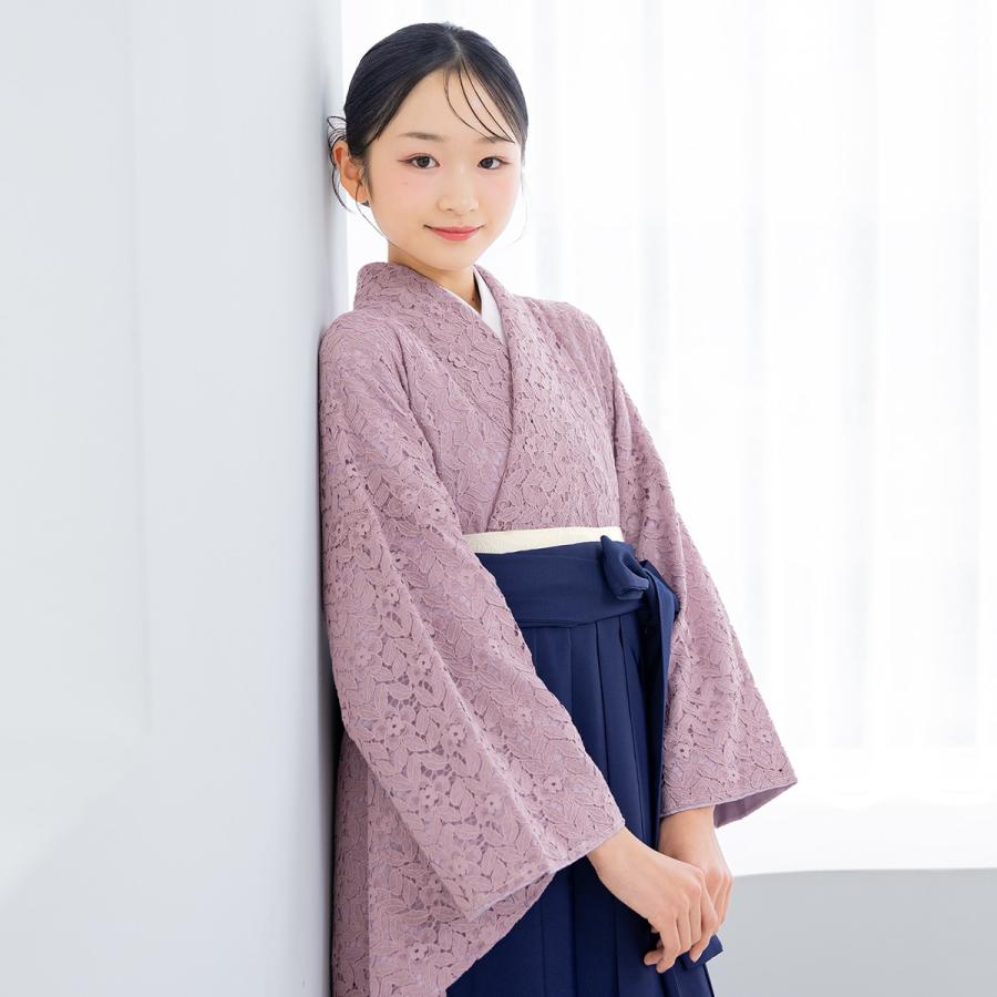 袴セット ジュニア 卒業式 小学生 13歳 4点セット（二尺袖着物・袴・帯