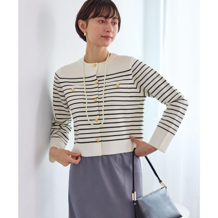 24AW✨エポカ La maglia アームウォーマー付きチュニック 金ボタン ROPE' PICNIC（ロペ ピクニック） ミラノリブ金ボタンニット