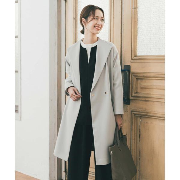 アーバンリサーチドアーズ　ダブルクロスガウンコート　アダムエロペ、シップス URBAN RESEARCH DOORS（アーバンリサーチドアーズ） 『WEB限定』ダブル